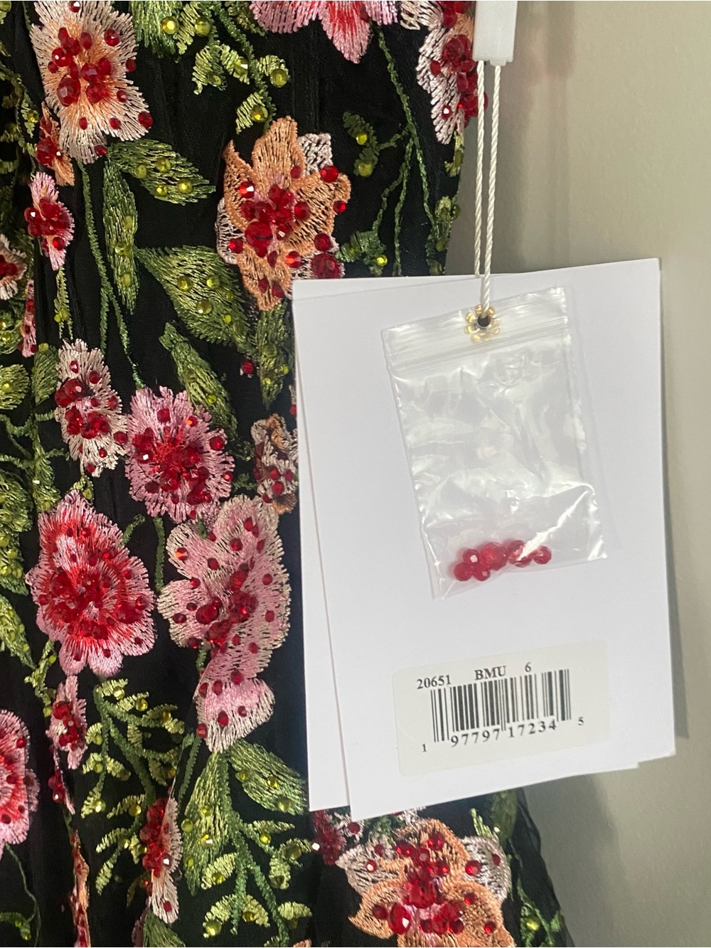Anthropologie Mac Duggal Sleeveless Floral Fit & Flare Midi Dress NWT Sz 6 - Picture 6 of 9